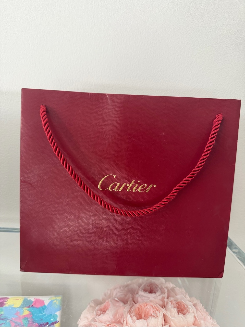 ORIGINAL CARTIER MEDIUM LUXURY SHOPPING BAG